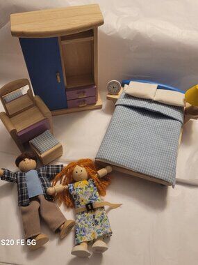 Plan Toys Dollhouse Bedroom Set
